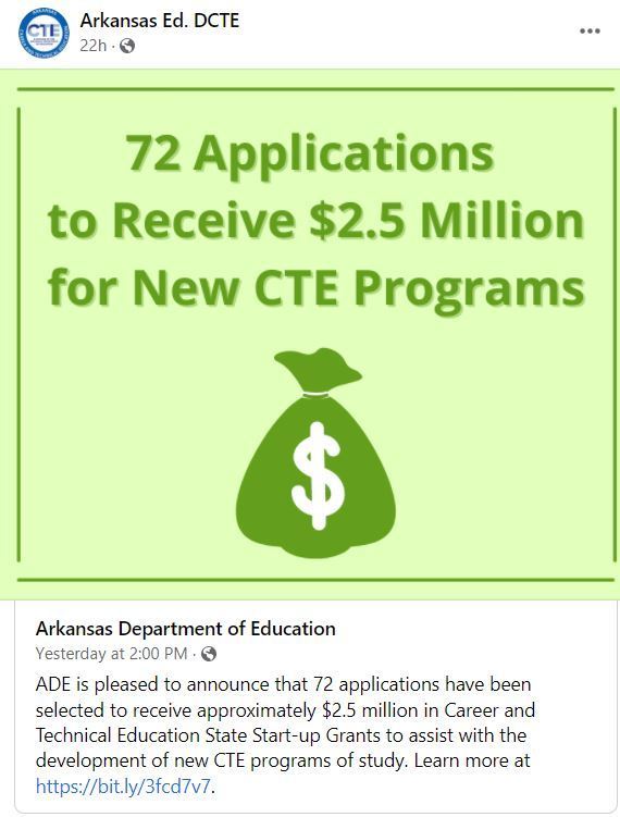 72 Applications to Receive $2.5 Million for New CTE Programs