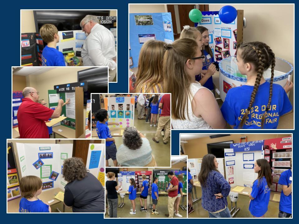 Candid photos from OUR K-6 Regional Science Fair